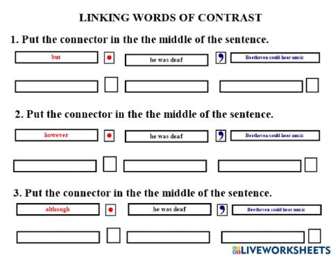 Linking Words of Contrast