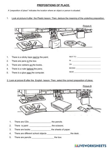 Preposition of place