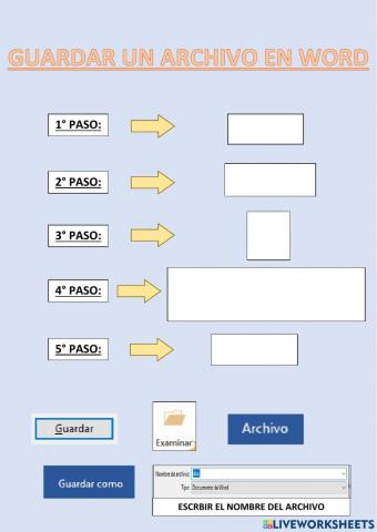 Guardar un archivo en Word
