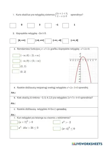 Nelygybės ir jų sistemos
