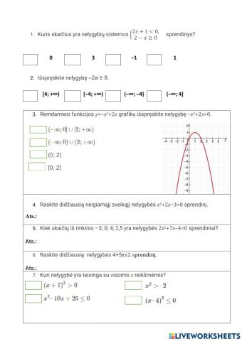 Nelygybės ir jų sistemos