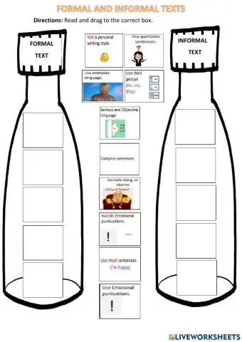 Formal and Informal texts