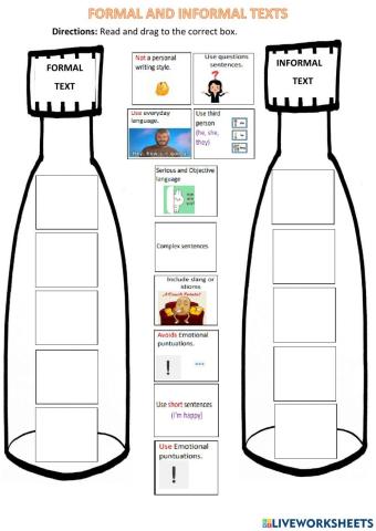 Formal and Informal texts