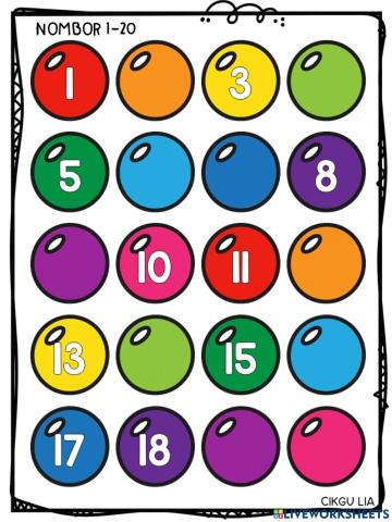 Nombor 1-20