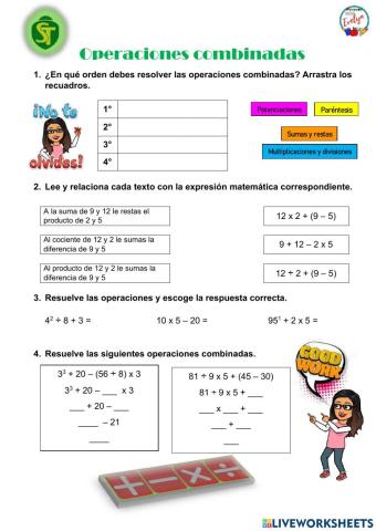 Operaciones combinadas