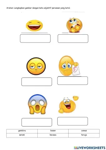 Kata Adjektif Perasaan