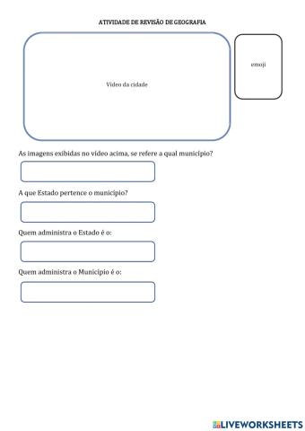 Atividade de Revisão de Geografia