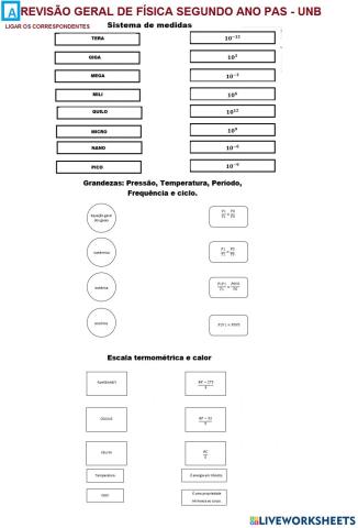 Revisão Física Segundo ano PAS vest Enem