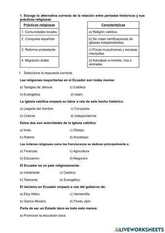 Confesiones Religiosas