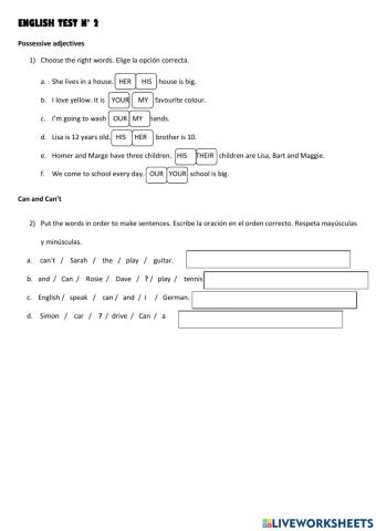 Preposiciones, there is there are