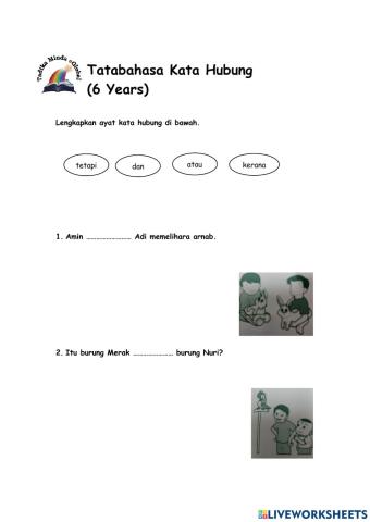 6 Tahun: BM (Kata Hubung 1)