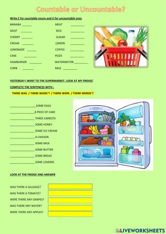 Countable and uncountable