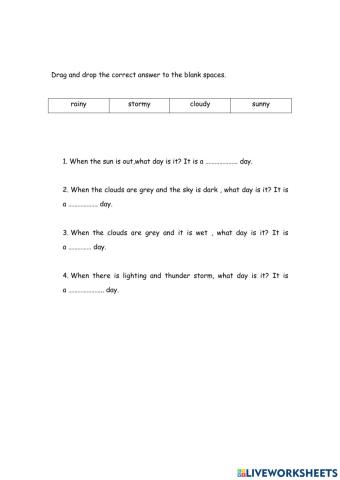 6 Years: Science (Weather 2)
