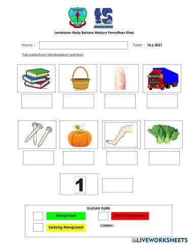 Kemahiran 5 : Perkataan KV+KV