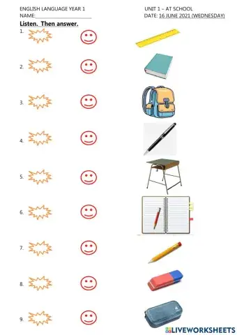Classroom objects