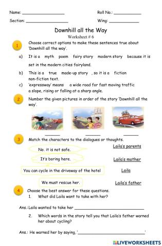 Comprehension of Text