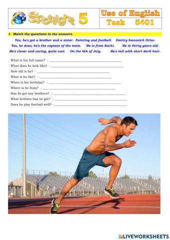 Spotlight 5 Task 5401