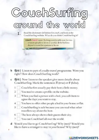 Couching around the world