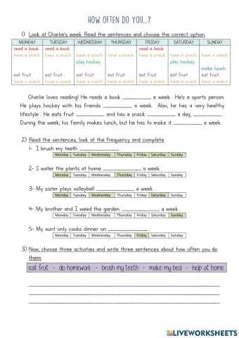 How often do you...?