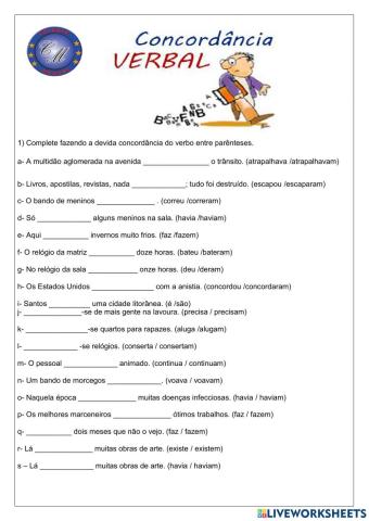 Concordância verbal