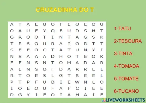Cruzadinha do t