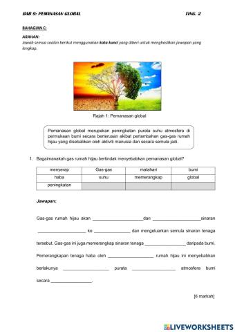 Bab 9: Pemanasan global (sambungan)