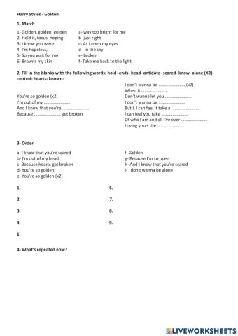 Harry Styles- Golden