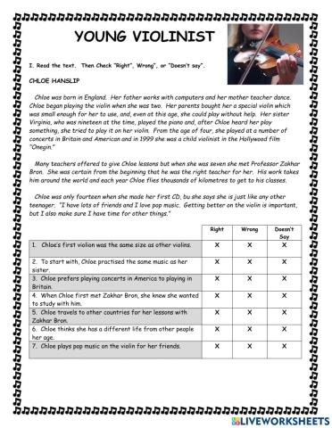 Young Violinist KET Reader