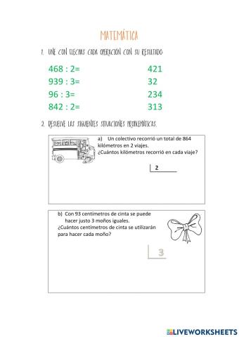 Divisiones por dos y tres