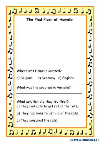 The Pied Piper of Hamelin