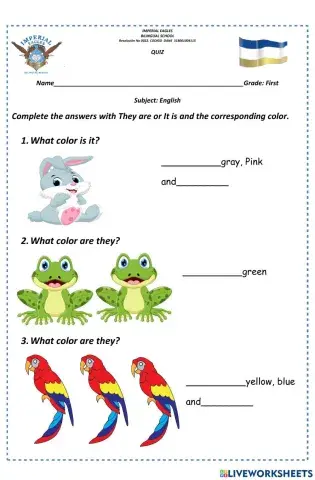 Pet animals and verb to be