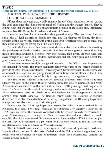 ZNO 20 TESTS - Test 11