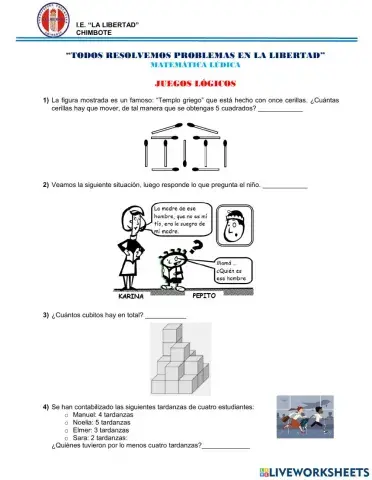 Juegos lógicos - ciclo VII