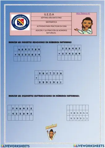 Adiciones y Sustracciones