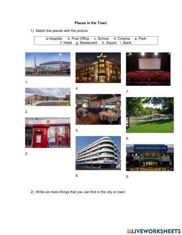Places in the Town-City