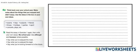 5th Adol - Writing essay
