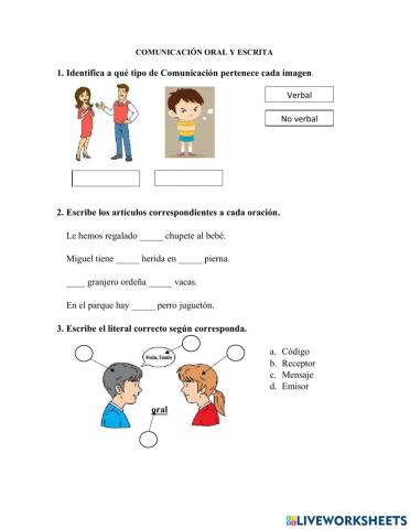 Comunicación oral y escrita