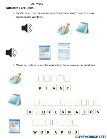 Accesorios de windows