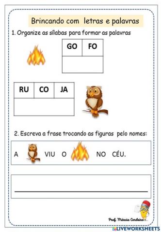 Brincando com palavras