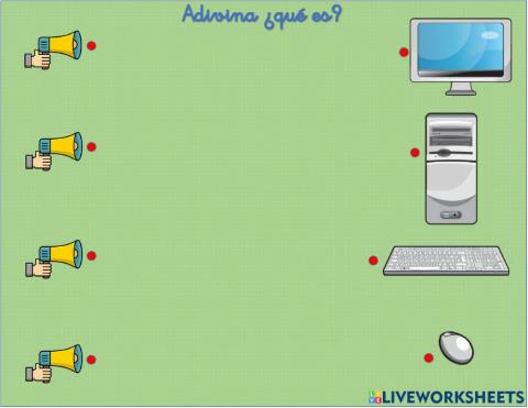 Adivina las partes de la computadora