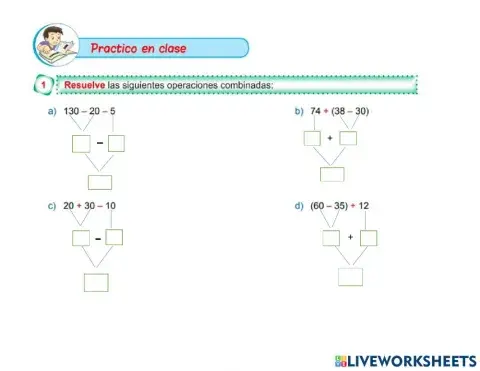 Operaciones combinadas