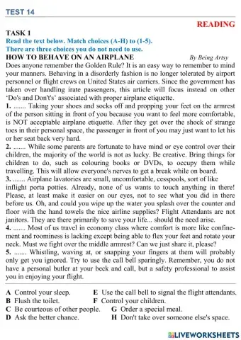 ZNO 20 TESTS - Test 14