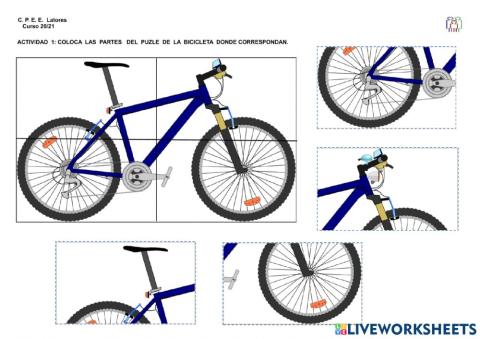 Puzle partes de la bici NB