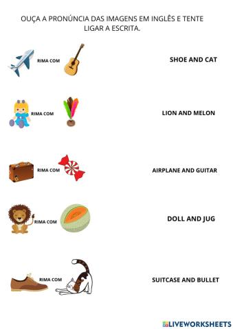 Ligue os sons a palavra