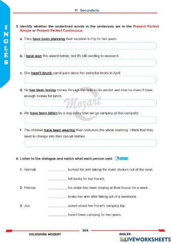 Unidad 4 - inglés 5°