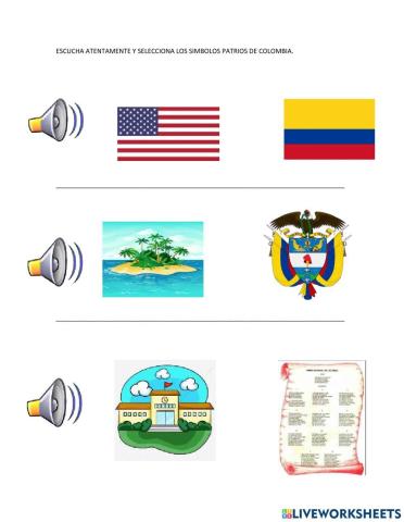 Simbolos patrios de colombia