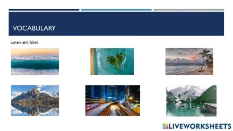 Vocabulary: natural resources