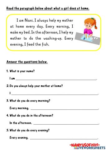 Reading comprehension