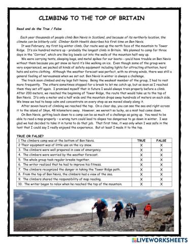 Climbing to the Top of Britain - PET Reader