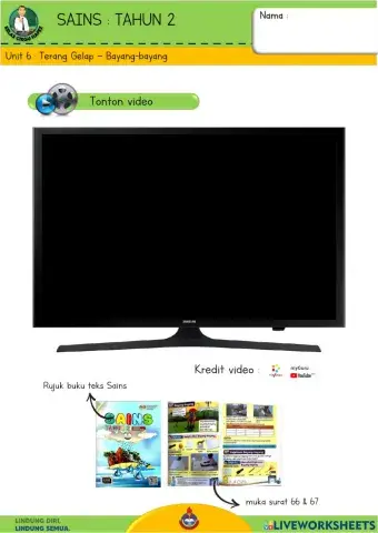 Sains T2 : Terang Gelap - Bayang-bayang